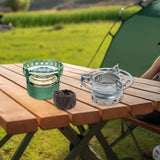 Maxbell Alcohol Furnace Aluminum Alloy Windproof Portable for Travel BBQ Backpacking Green