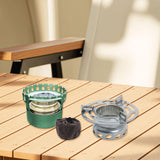 Maxbell Alcohol Furnace Aluminum Alloy Windproof Portable for Travel BBQ Backpacking Green