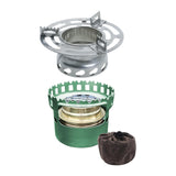 Maxbell Alcohol Furnace Aluminum Alloy Windproof Portable for Travel BBQ Backpacking Green