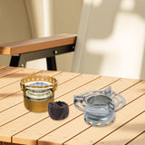 Maxbell Alcohol Furnace Aluminum Alloy Windproof Portable for Travel BBQ Backpacking Yellow