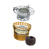 Maxbell Alcohol Furnace Aluminum Alloy Windproof Portable for Travel BBQ Backpacking Yellow