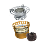 Maxbell Alcohol Furnace Aluminum Alloy Windproof Portable for Travel BBQ Backpacking Yellow