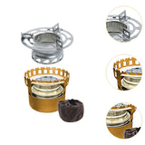 Maxbell Alcohol Furnace Aluminum Alloy Windproof Portable for Travel BBQ Backpacking Yellow