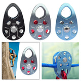 Maxbell 22kN Side Plate Single Fixed Pulley for Engineering Simple Assembly Portable Black