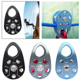 Maxbell 22kN Side Plate Single Fixed Pulley for Engineering Simple Assembly Portable Black