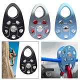 Maxbell 22kN Side Plate Single Fixed Pulley for Engineering Simple Assembly Portable Black