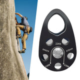 Maxbell 22kN Side Plate Single Fixed Pulley for Engineering Simple Assembly Portable Black