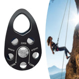 Maxbell 22kN Side Plate Single Fixed Pulley for Engineering Simple Assembly Portable Black