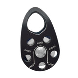 Maxbell 22kN Side Plate Single Fixed Pulley for Engineering Simple Assembly Portable Black