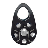 Maxbell 22kN Side Plate Single Fixed Pulley for Engineering Simple Assembly Portable Black