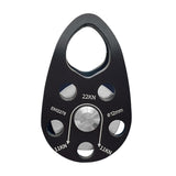 Maxbell 22kN Side Plate Single Fixed Pulley for Engineering Simple Assembly Portable Black