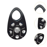 Maxbell 22kN Side Plate Single Fixed Pulley for Engineering Simple Assembly Portable Black