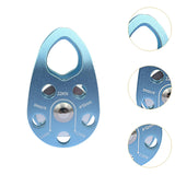 Maxbell 22kN Side Plate Single Fixed Pulley for Engineering Simple Assembly Portable Blue