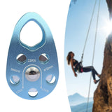 Maxbell 22kN Side Plate Single Fixed Pulley for Engineering Simple Assembly Portable Blue