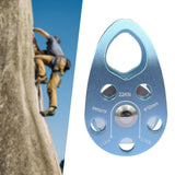 Maxbell 22kN Side Plate Single Fixed Pulley for Engineering Simple Assembly Portable Blue