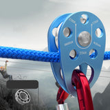 Maxbell 22kN Side Plate Single Fixed Pulley for Engineering Simple Assembly Portable Blue
