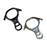 Maxbell 40kN 8 Shape Descender Rappelling Gear for Training Accessory Aluminum Alloy Black