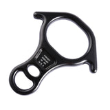 Maxbell 40kN 8 Shape Descender Rappelling Gear for Training Accessory Aluminum Alloy Black