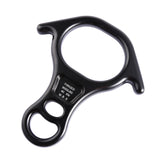 Maxbell 40kN 8 Shape Descender Rappelling Gear for Training Accessory Aluminum Alloy Black