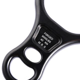 Maxbell 40kN 8 Shape Descender Rappelling Gear for Training Accessory Aluminum Alloy Black