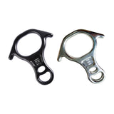 Maxbell 40kN 8 Shape Descender Rappelling Gear for Training Accessory Aluminum Alloy Black