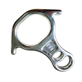 Maxbell 40kN 8 Shape Descender Rappelling Gear for Training Accessory Aluminum Alloy Silvery