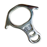 Maxbell 40kN 8 Shape Descender Rappelling Gear for Training Accessory Aluminum Alloy Silvery
