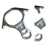 Maxbell 40kN 8 Shape Descender Rappelling Gear for Training Accessory Aluminum Alloy Silvery