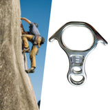 Maxbell 40kN 8 Shape Descender Rappelling Gear for Training Accessory Aluminum Alloy Silvery