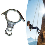 Maxbell 40kN 8 Shape Descender Rappelling Gear for Training Accessory Aluminum Alloy Silvery