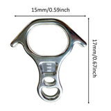 Maxbell 40kN 8 Shape Descender Rappelling Gear for Training Accessory Aluminum Alloy Silvery