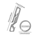 Maxbell Outdoor Multitool Compact Bottle Opener for Backpacking Men Home Improvement Stone Washing