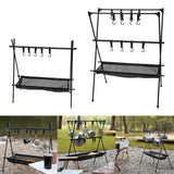 Maxbell Camping Hanging Rack Professional Storage Rack for Outdoor Picnics Gardening S