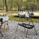 Maxbell Camping Hanging Rack Professional Storage Rack for Outdoor Picnics Gardening L