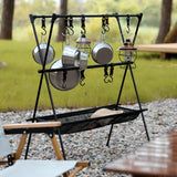 Maxbell Camping Hanging Rack Professional Storage Rack for Outdoor Picnics Gardening L
