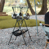 Maxbell Camping Hanging Rack Professional Storage Rack for Outdoor Picnics Gardening L