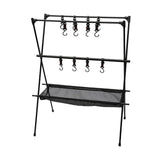 Maxbell Camping Hanging Rack Professional Storage Rack for Outdoor Picnics Gardening L