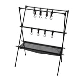 Maxbell Camping Hanging Rack Professional Storage Rack for Outdoor Picnics Gardening L