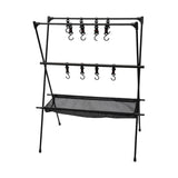 Maxbell Camping Hanging Rack Professional Storage Rack for Outdoor Picnics Gardening L