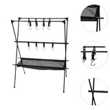 Maxbell Camping Hanging Rack Professional Storage Rack for Outdoor Picnics Gardening L