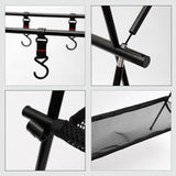 Maxbell Camping Hanging Rack Professional Storage Rack for Outdoor Picnics Gardening L