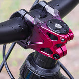 Maxbell Mountain Bike Stem Part 0 Degree Replacement for Downhill Road Bike Mountain Black Red