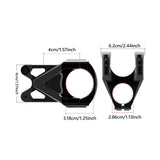 Maxbell Mountain Bike Stem Part 0 Degree Replacement for Downhill Road Bike Mountain Black Red