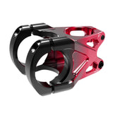 Maxbell Mountain Bike Stem Part 0 Degree Replacement for Downhill Road Bike Mountain Black Red