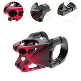 Maxbell Mountain Bike Stem Part 0 Degree Replacement for Downhill Road Bike Mountain Black Red