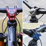 Maxbell Mountain Bike Stem Part 0 Degree Replacement for Downhill Road Bike Mountain Black Red