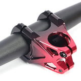 Maxbell Mountain Bike Stem Part 0 Degree Replacement for Downhill Road Bike Mountain Black Red