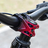 Maxbell Mountain Bike Stem Part 0 Degree Replacement for Downhill Road Bike Mountain Black Red