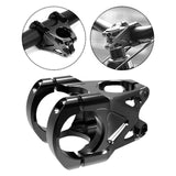 Maxbell Mountain Bike Stem Part 0 Degree Replacement for Downhill Road Bike Mountain Black