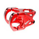 Maxbell Mountain Bike Stem Part 0 Degree Replacement for Downhill Road Bike Mountain Red